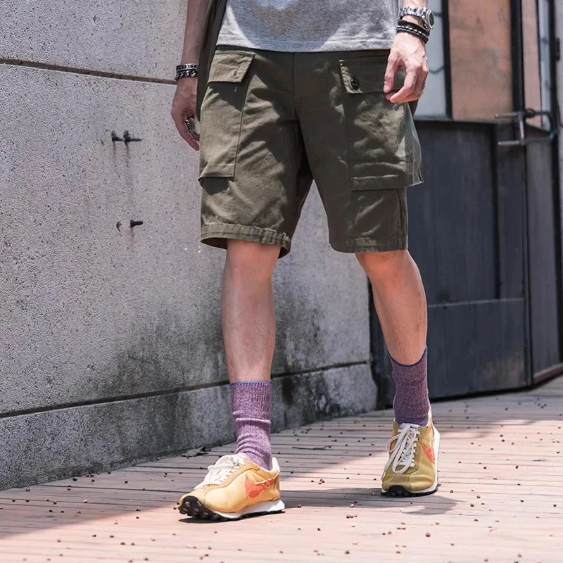 Bronson 1944 USMC Utility P44 Shorts Military-Inspired Herringbone Twill Cargo Pants