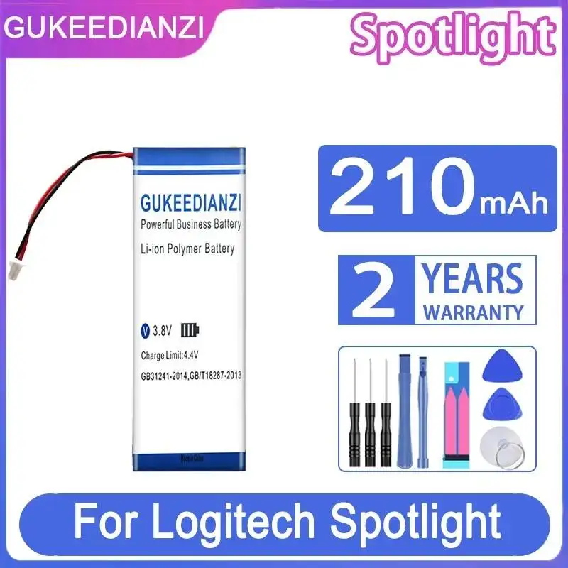 

Высокоемкий надежный сменный аккумулятор 210 мАч для пульта дистанционного управления Logitech Spotlight