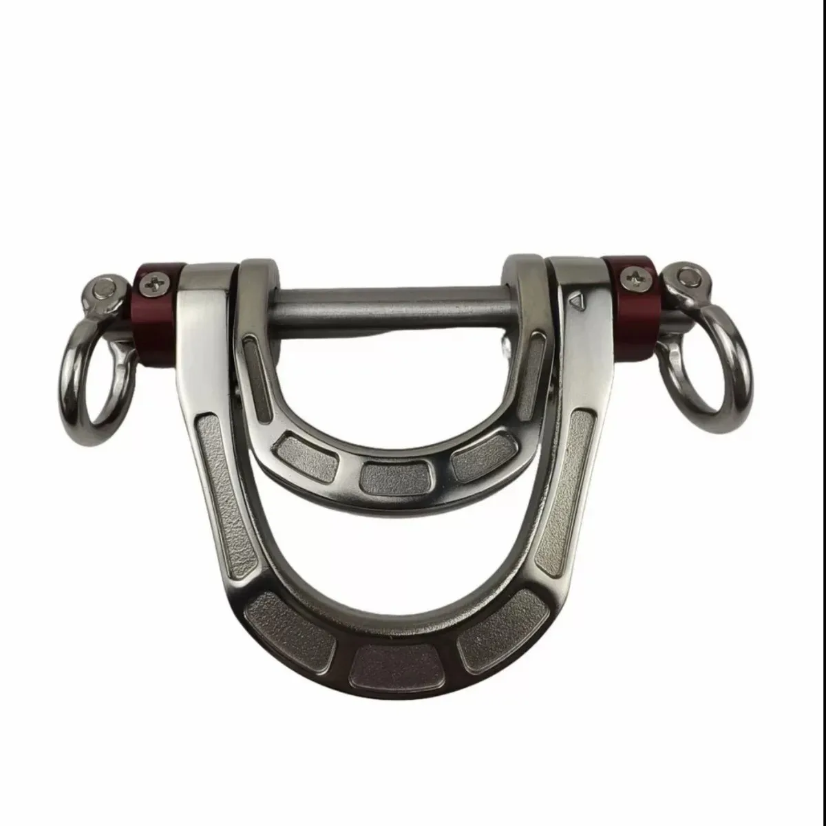 D Ring Loading Bearing Ring Five Point Seat Belt Size D-ring Stainless Steel+7075 Aviation Aluminum Double Load-bearing Ring