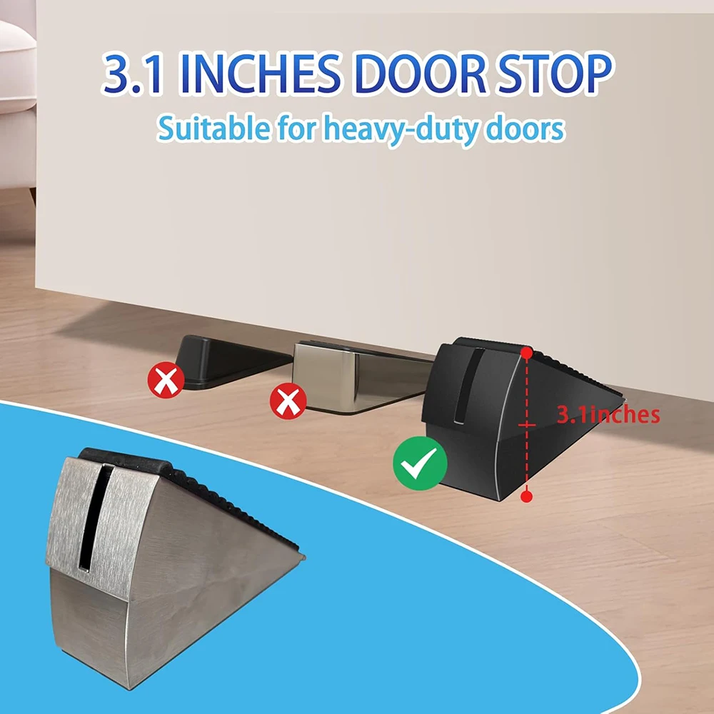 Spring Enhanced Door Stopper, Anti-Collision Door Plug, Door Stopper, Windproof Door Stopper, Door Wedge, Door Stopper