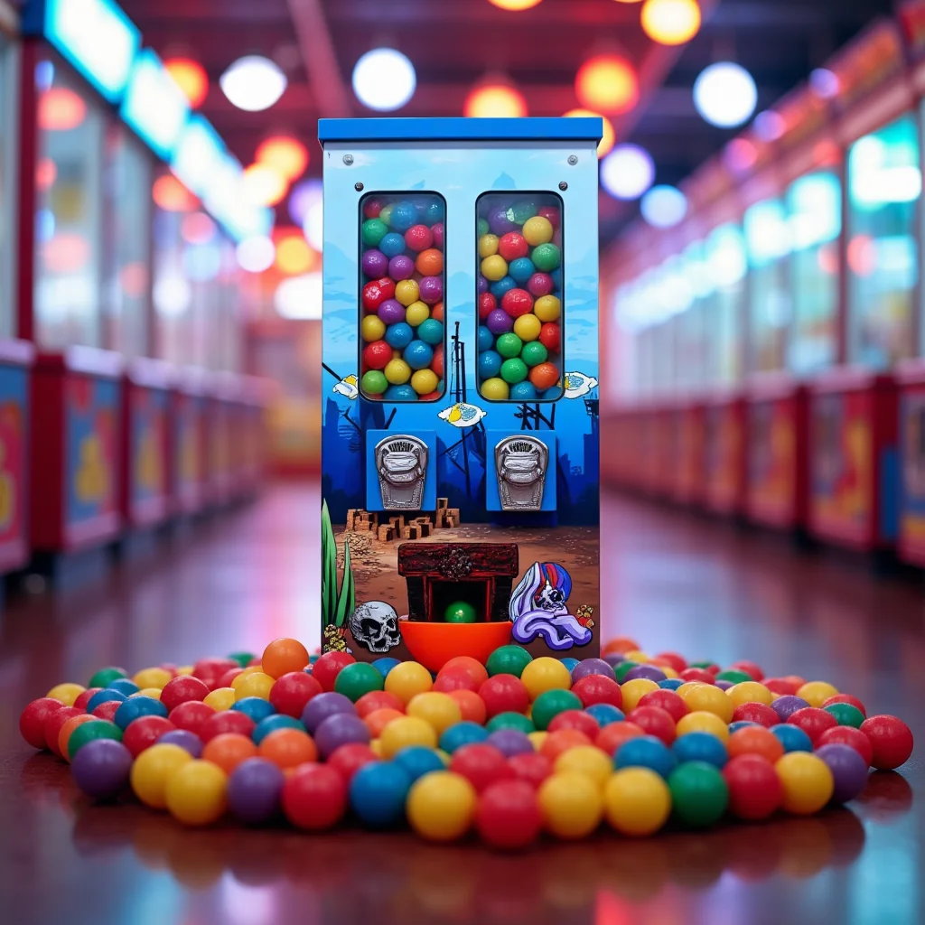 New Business Idea Double Capsule Vending Machine Bulk Gum Dispenser Playground Toy Vending Machine