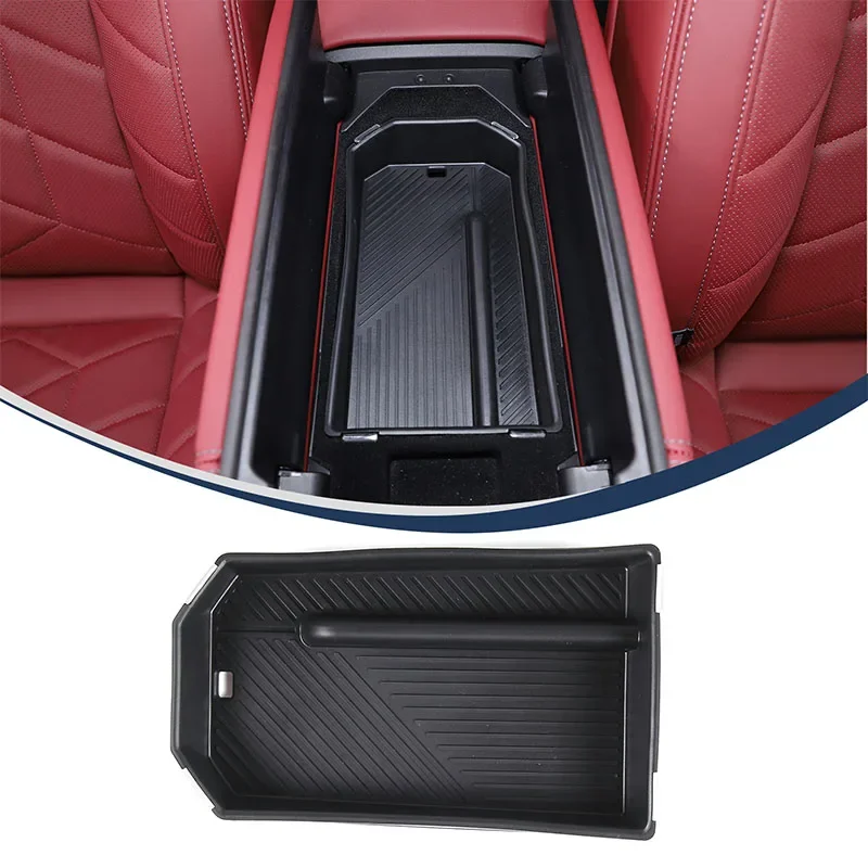 

For BMW 5 Series I5 G60 2024+ ABS Car Central Control Armrest Box Storage Box Organizer Tray Auto Interior Accessories