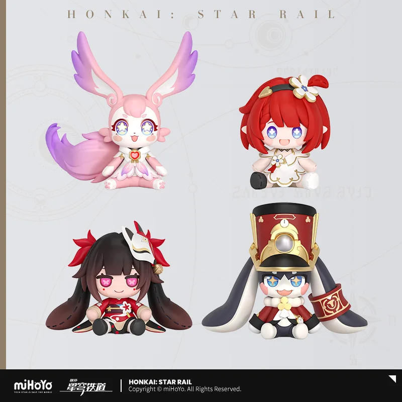 

[Official] miHoYo Game Ornament Honkai Star Rail Genuine Cute Mem Tribios Sparkle Pom-Pom Model Figures Cosplay Doujin Gifts