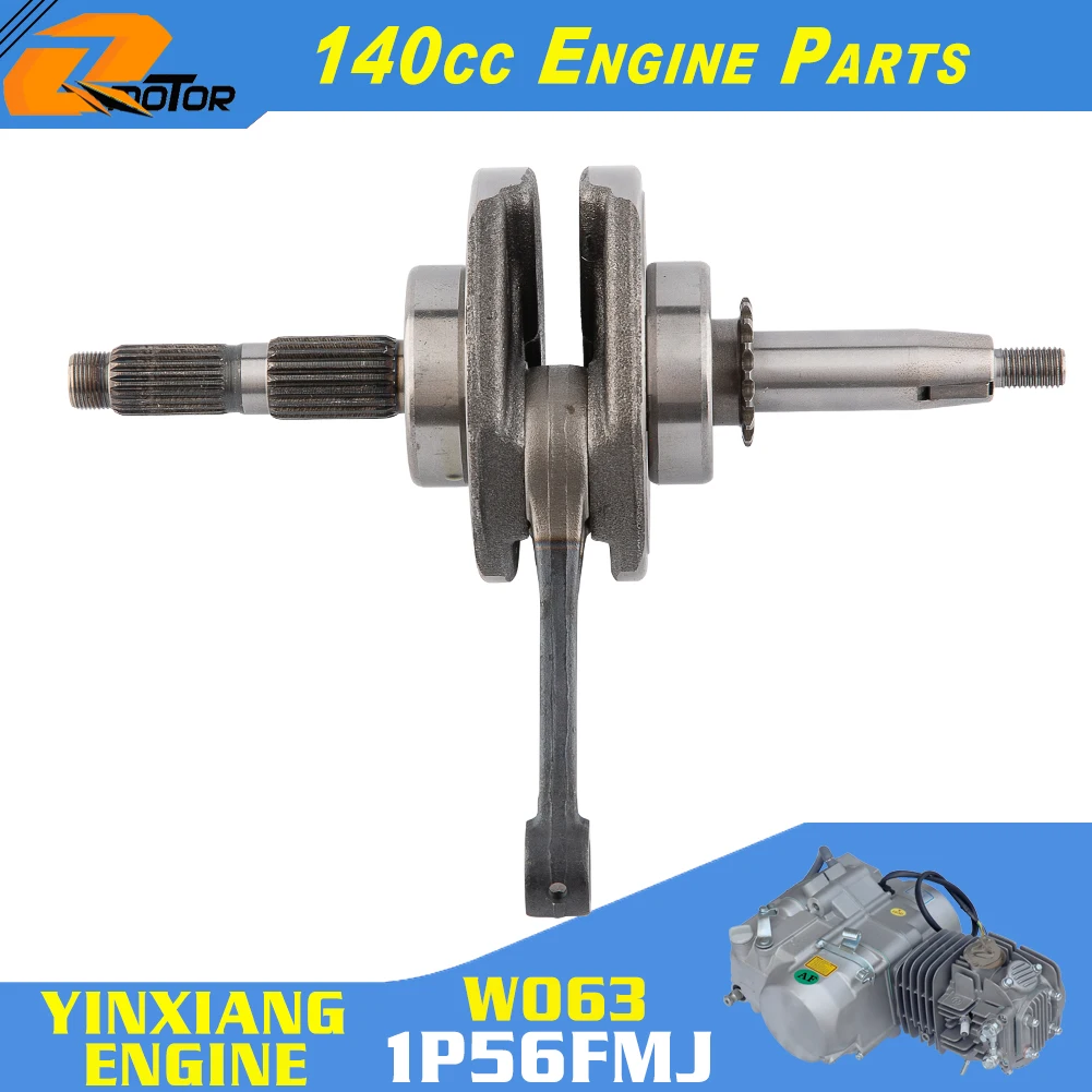 YX140 Engine Crankshaft For 56mm Bore YX140 YinXiang 140cc 1P56FMJ Horizontal Engine Dirt Pit Bike Atv Quad Parts