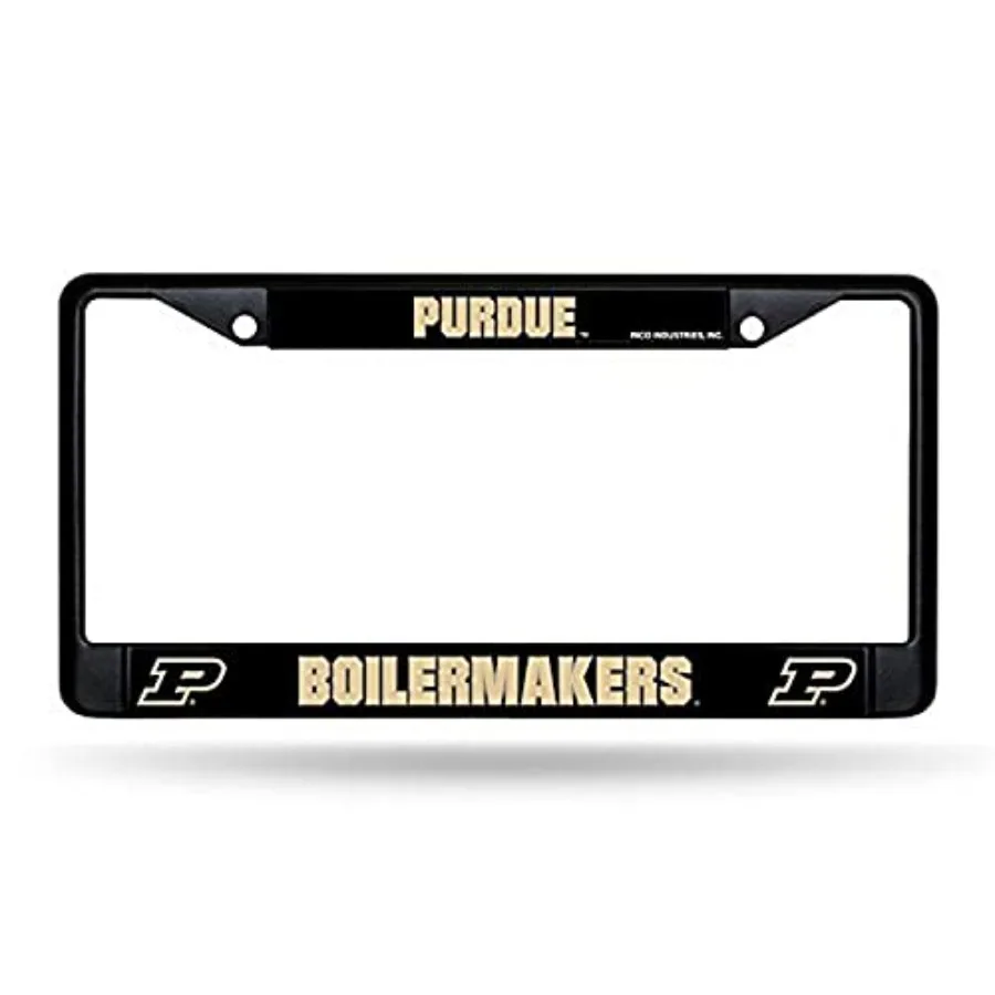 

NCAA Standard Black Chrome Frame with Decal Inserts 12" x 6" Car/Truck Auto Accessory
