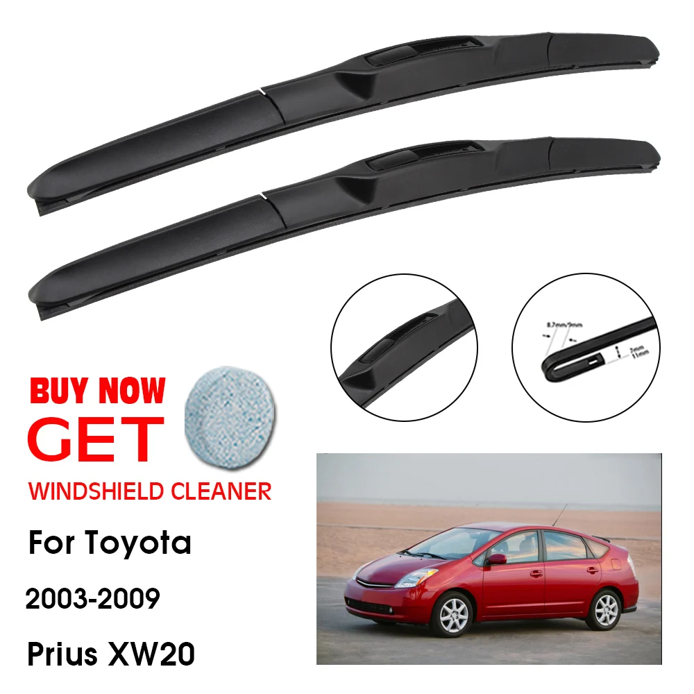 

Car Wiper Blade For Toyota Prius XW20 26"+16" 2003-2009 Front Window Washer Windscreen Windshield Wiper Blades Accessories