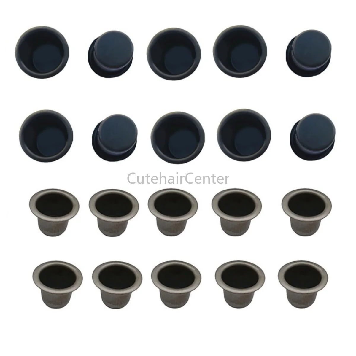 10pcs Candle Cups Iron Mini Buckets Candlesticks Black Jar Candles Holders Dinner Table Ornament Wedding Birthday Party Festival