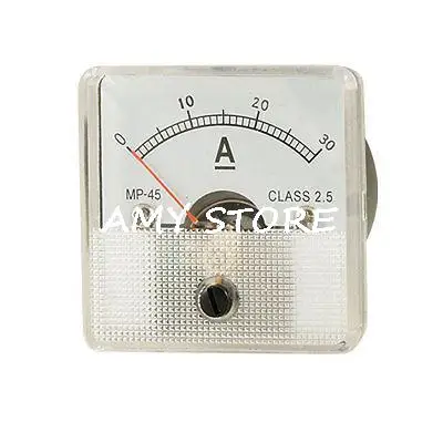 Class 2.5 Analog Current Panel Meter DC 0-30A AMP Ammeter MP-45