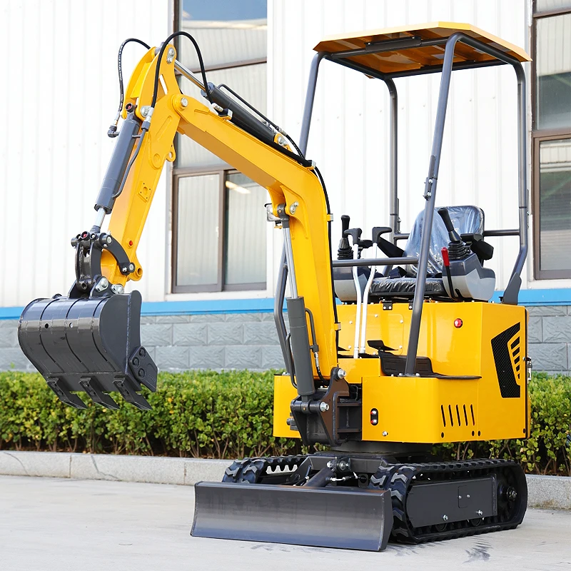 Mini Excavator 1Ton EPA Euro 5 Strong Engine Crawler Digger Farm Use Chinese Mini Excavator Machine Customization