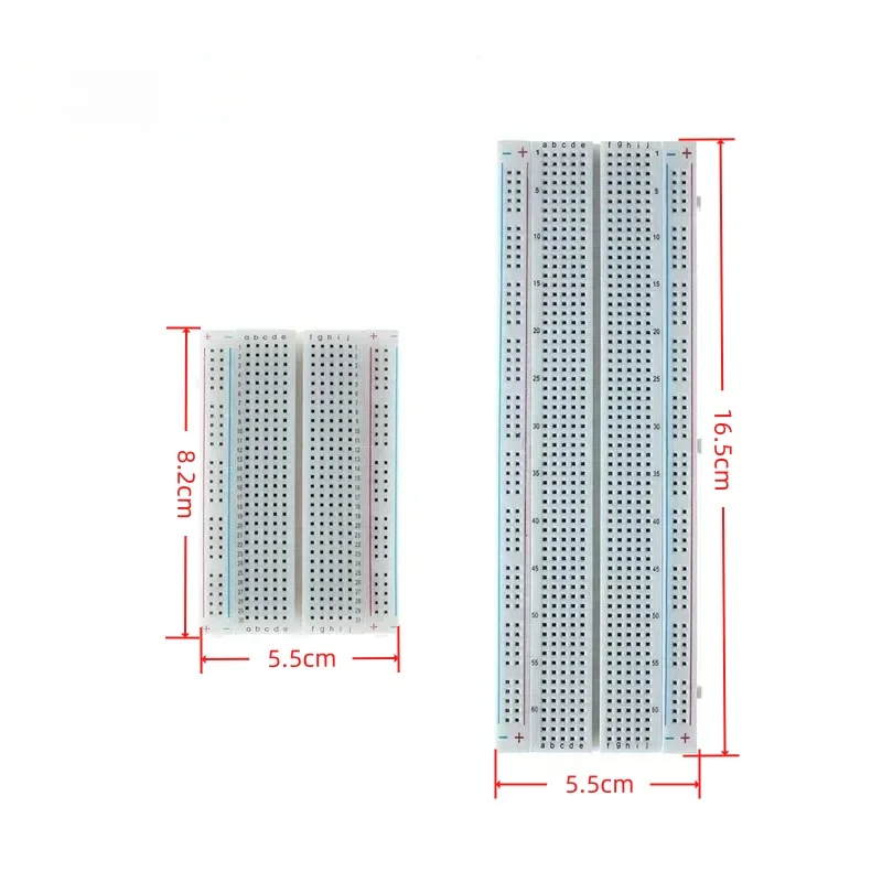 MB-102 Solderless Breadboard Kit 400/830 Points Prototype PCB Board with Jumper Wires Electronic Components DIY Kit for Arduino