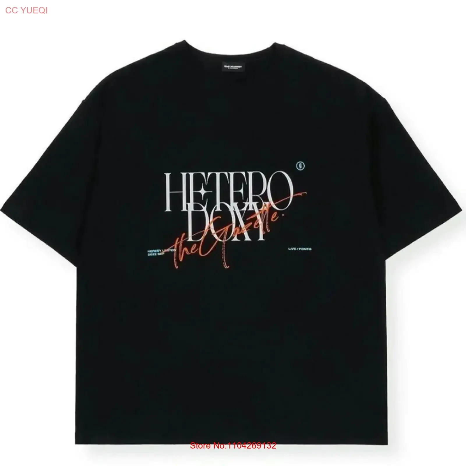 the Gazett HETERODOXY T shirt vintage Washed streetwear Versatile Breathable Slightly Casual Stylish Unisex Soft