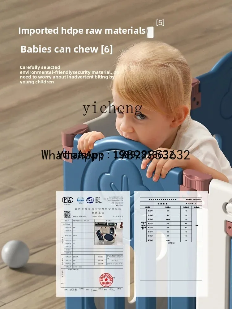 ABC Baby Protective Grating Baby داخلي لعبة المنزل سياج الأطفال الأرض سياج السلامة حصيرة للزحف الجنة