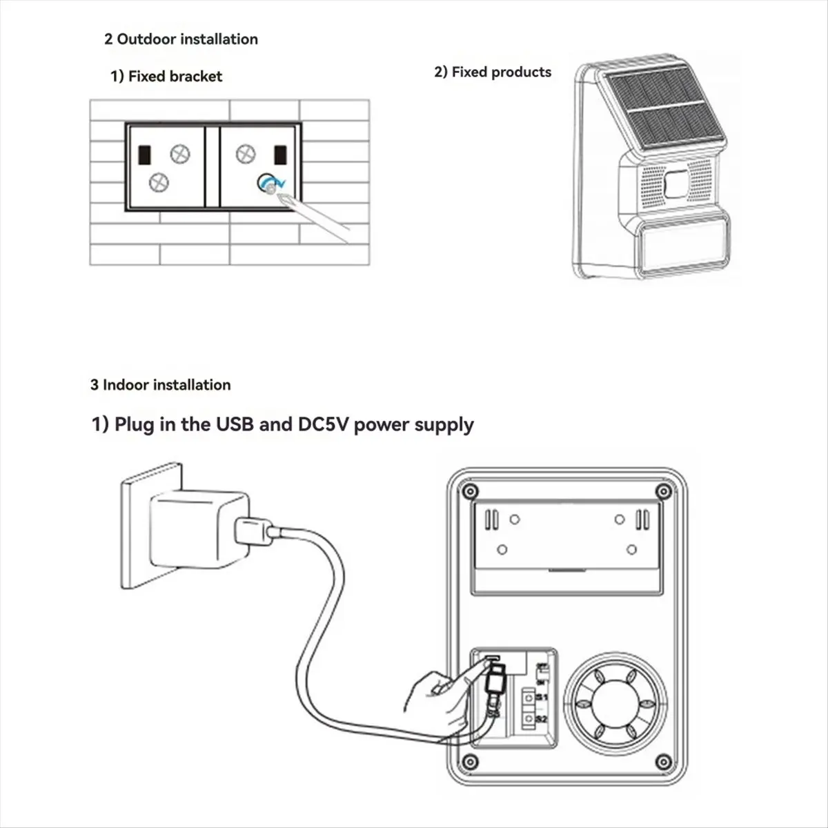 

Беспроводная солнечная стробоскопическая сигнализация CLOS с звуком и вспышкой для наружного использования, сирена для систем сигнализации 433 МГц, Wi-Fi, GSM для дома и фермы
