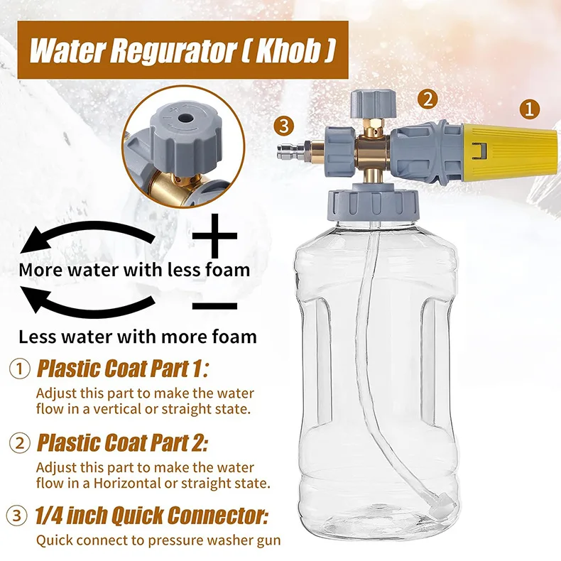 

Кастрюля для пены PA, магазин автомойки, пенящееся устройство с большим ртом, специальная машина для мойки автомобилей высокого давления, быстрое соединение, кастрюля для распыления пены