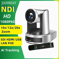 1080P SDI Conference PTZ Camera IP 10X20X Zoom Live Streaming HDMI USB POE AI Tracking Church Business Meeting Broadcast Youtube