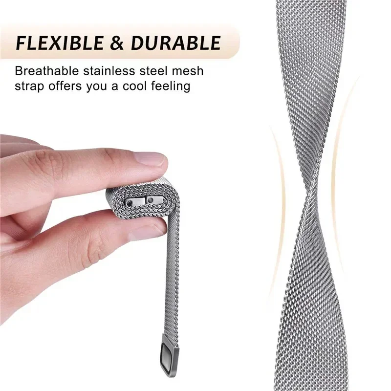 حزام حلقة مغناطيسي للغارمين أكتيف/Vivoactive 6 5 سوار معدني للغارمين Forerunner 55 265 255 ملحقات حزام الساعات #5