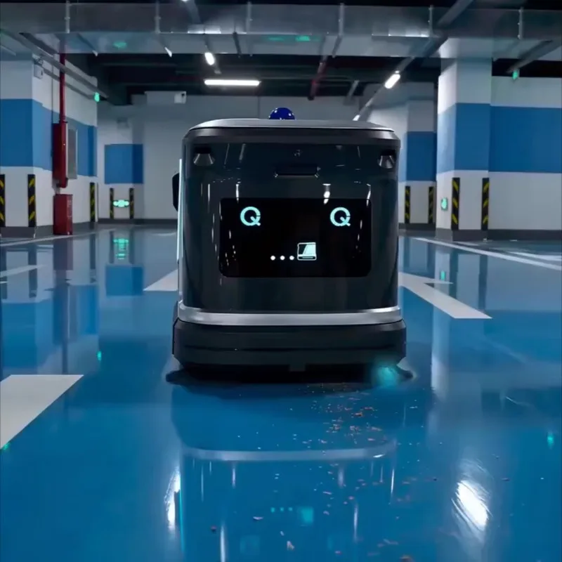 Customized AI Sweeper Robot Unmanned Navigation Radar Wet Dry Floor Scrub 20000 Pa Dual Roller Mop Floor Cleaning Robot
