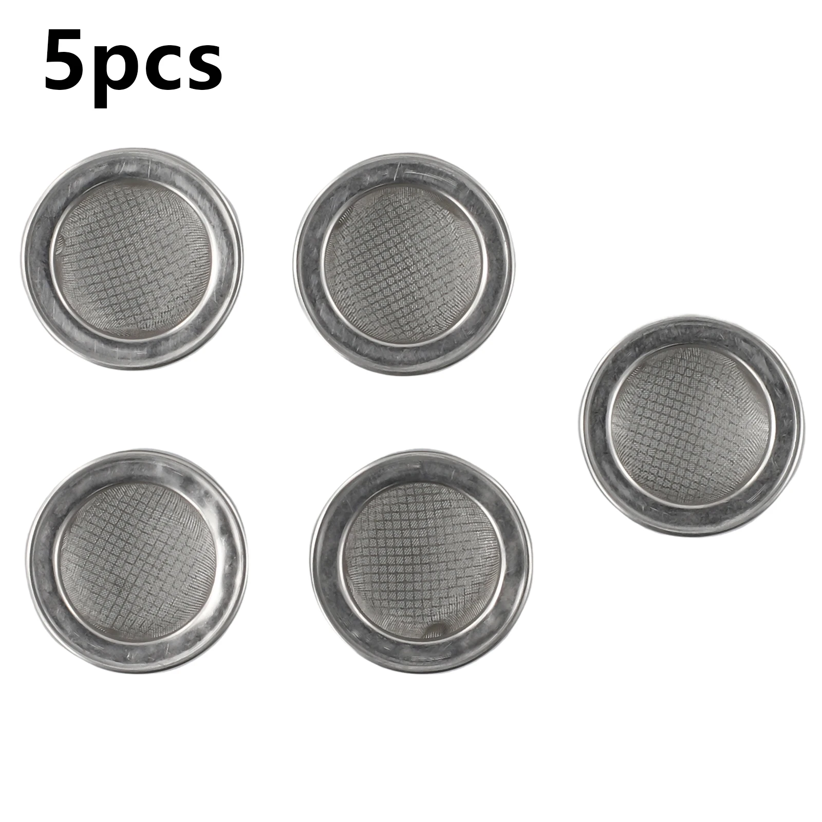 5-Piece Double Layer Stainless Steel Screen Filter Bowls for Cocktail Mixing Whiskey Straining and Drink Clarification Needs