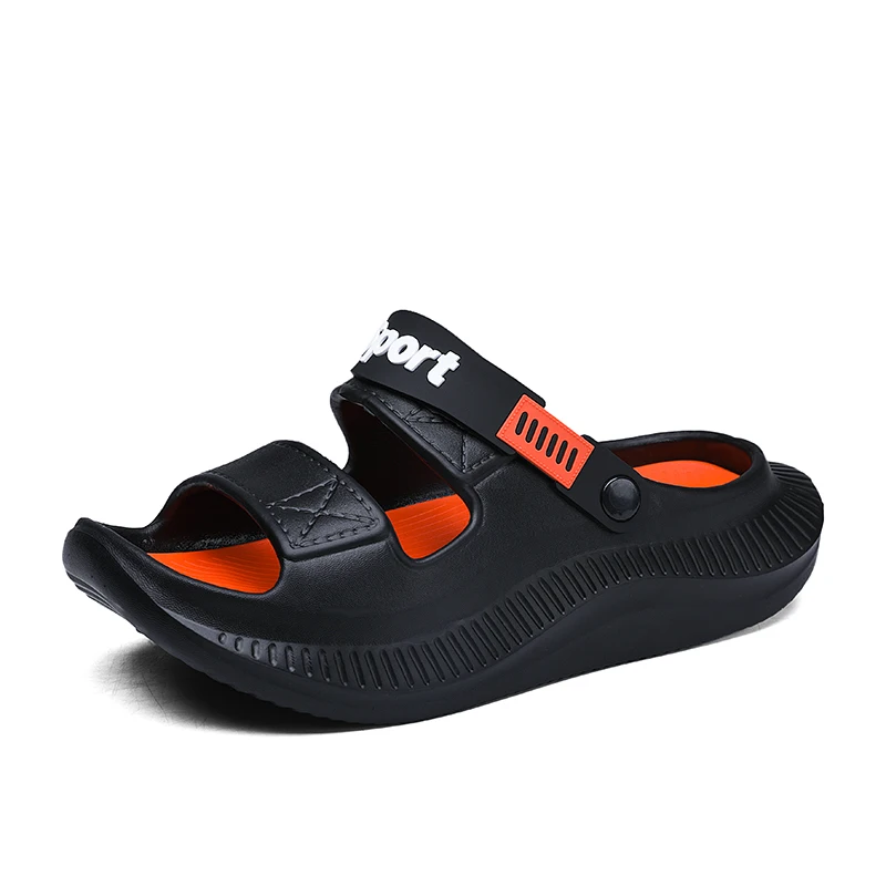 

Оптовые мужские шлепанцы из ЭВА: летние, нескользящие, с мягкой подошвой, повседневные тапочки с модным буквенным дизайном для мужчин