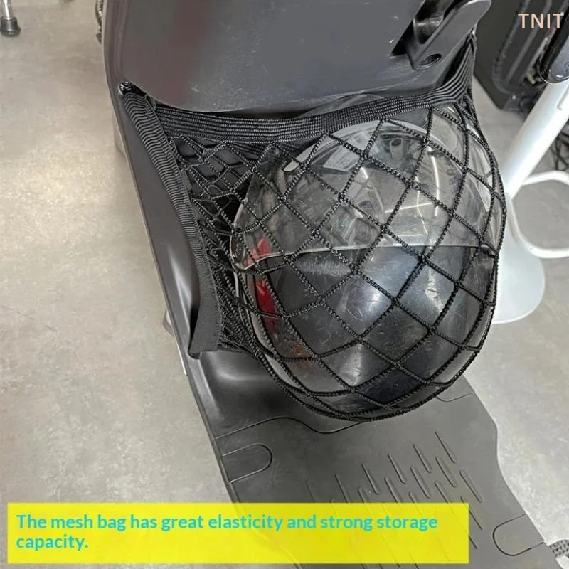 Multipurpose Mesh Storage Bag Vinfast Evo200 Feliz Vento And Other Electric Vehicles Double Layer Elastic Mesh 4 Screws 4 Hook