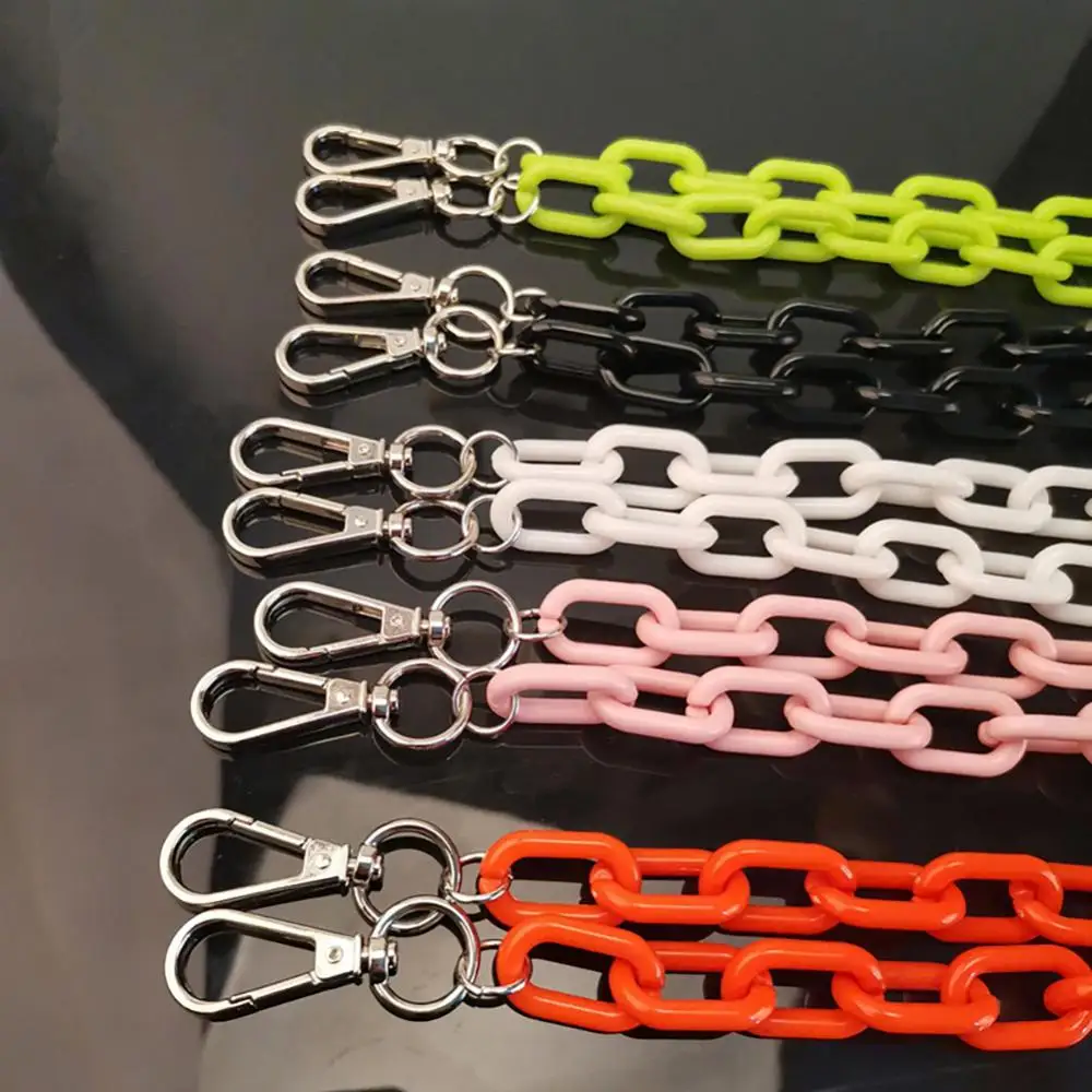 1 Set Detachable Punk  Pants Chain Resin Double Layers Candy Color Hanging Ropes Party Retro Geometric Hip Hop Waist Chains