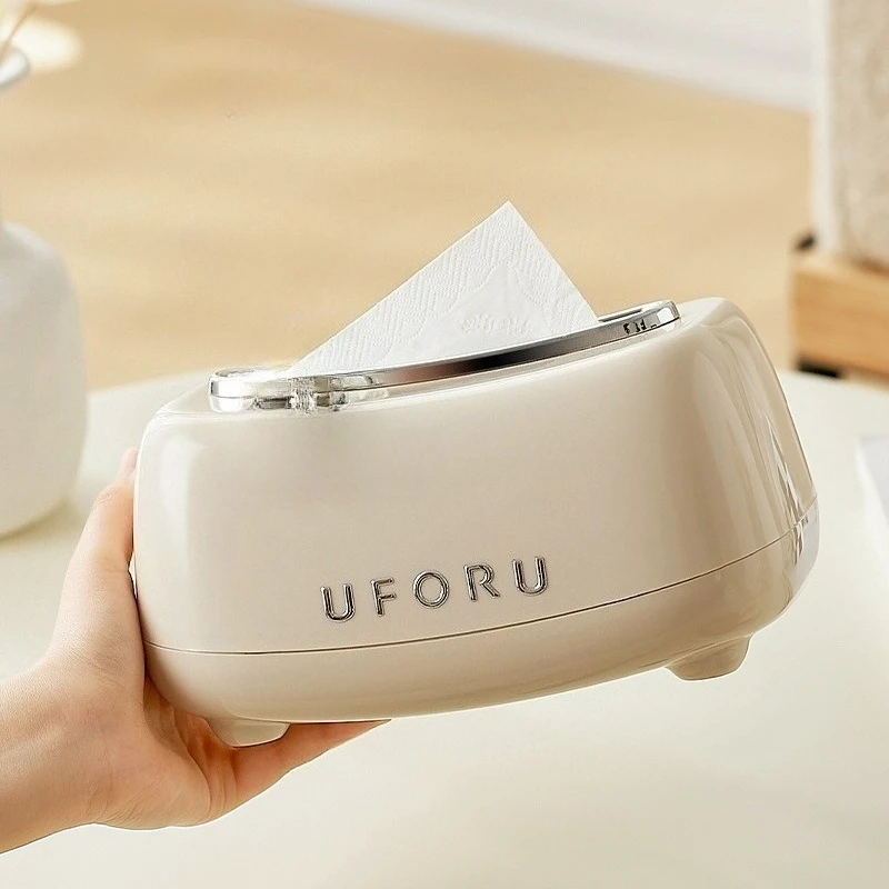 

Cream tissue box living room advanced pumping paper box Light luxury decoration creative Drawer water proof Storage napkin box