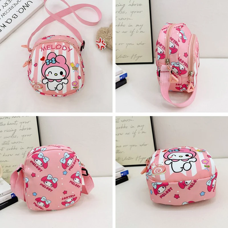 Kawaii Children\'s Sanrio Crossbody Bag Cinnamoroll Kuromi Pochacco Girls Hello Kitty Shoulder Bags Shoulder Bag Chest Bags