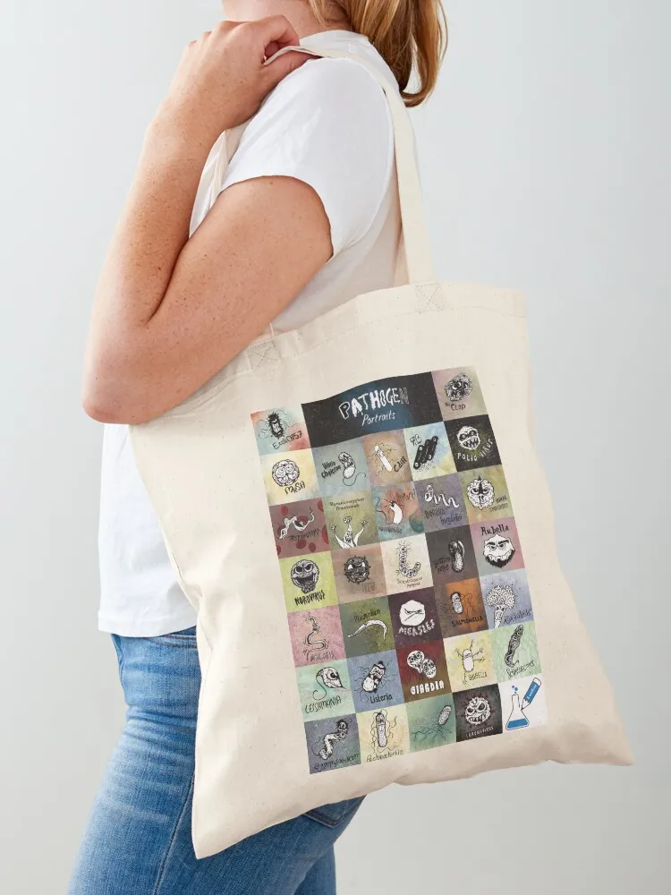 

Pathogens - gotta catch them all Tote Bag tote bag university Customizable tote bag ecological bags