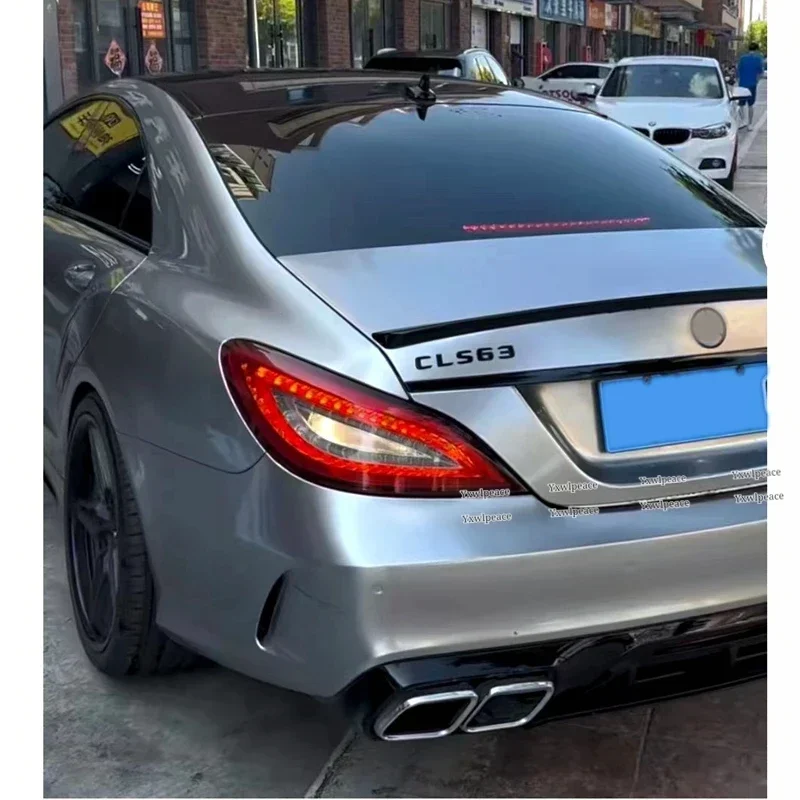 For Mercedes CLS Class W218 2011 2012 2013 2014 2015 2016 ABS Plastic AMG Style Rear Trunk Lip Spoiler Body Kit Accessories