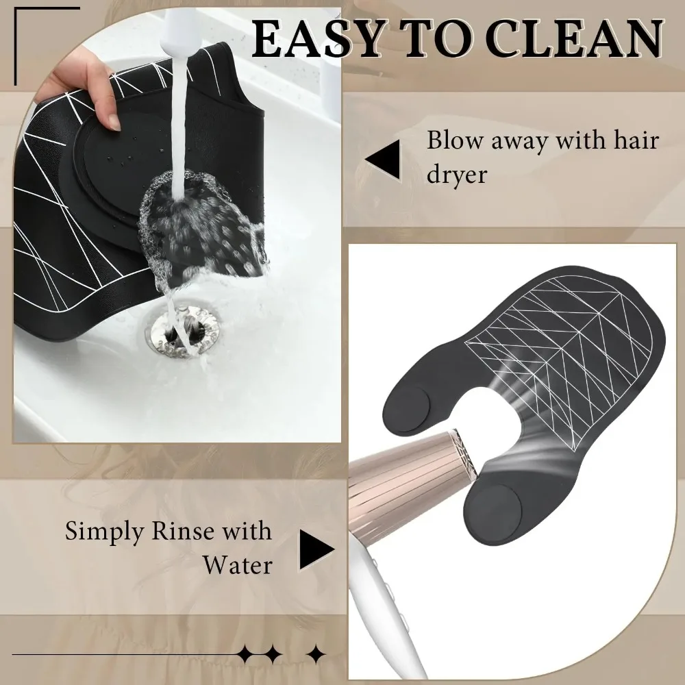 High Quality Waterproof Hairdressing Shoulder Pad Silicone Shoulder Pad Barber Tools Haircut Protector Reusable Anti-scald Shawl
