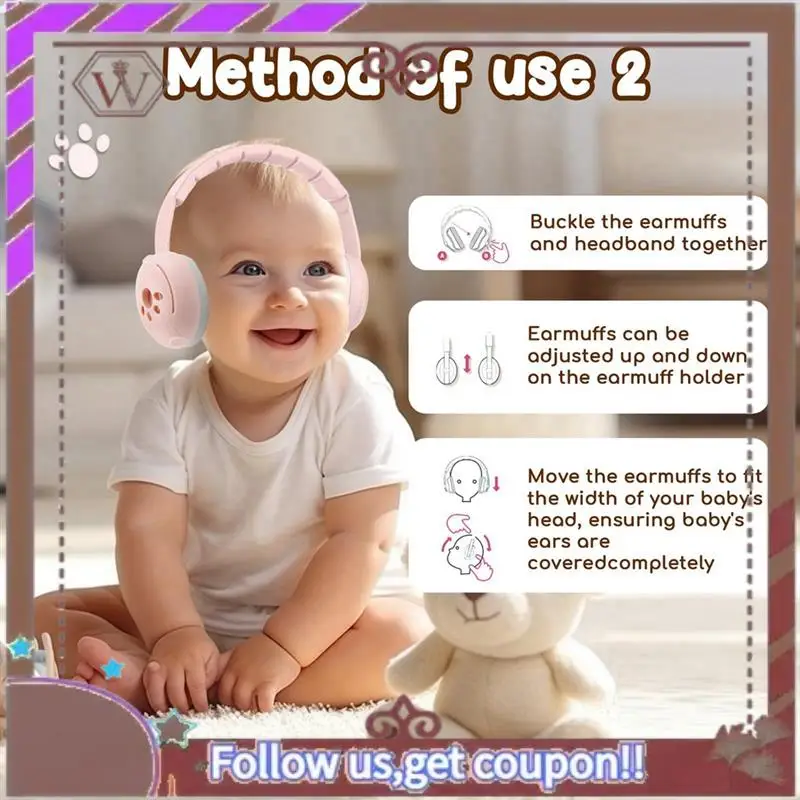 Latest Noise-Reducing Headphones Suitable For Babies, Used To Protect Hearing And Improve Sleep.