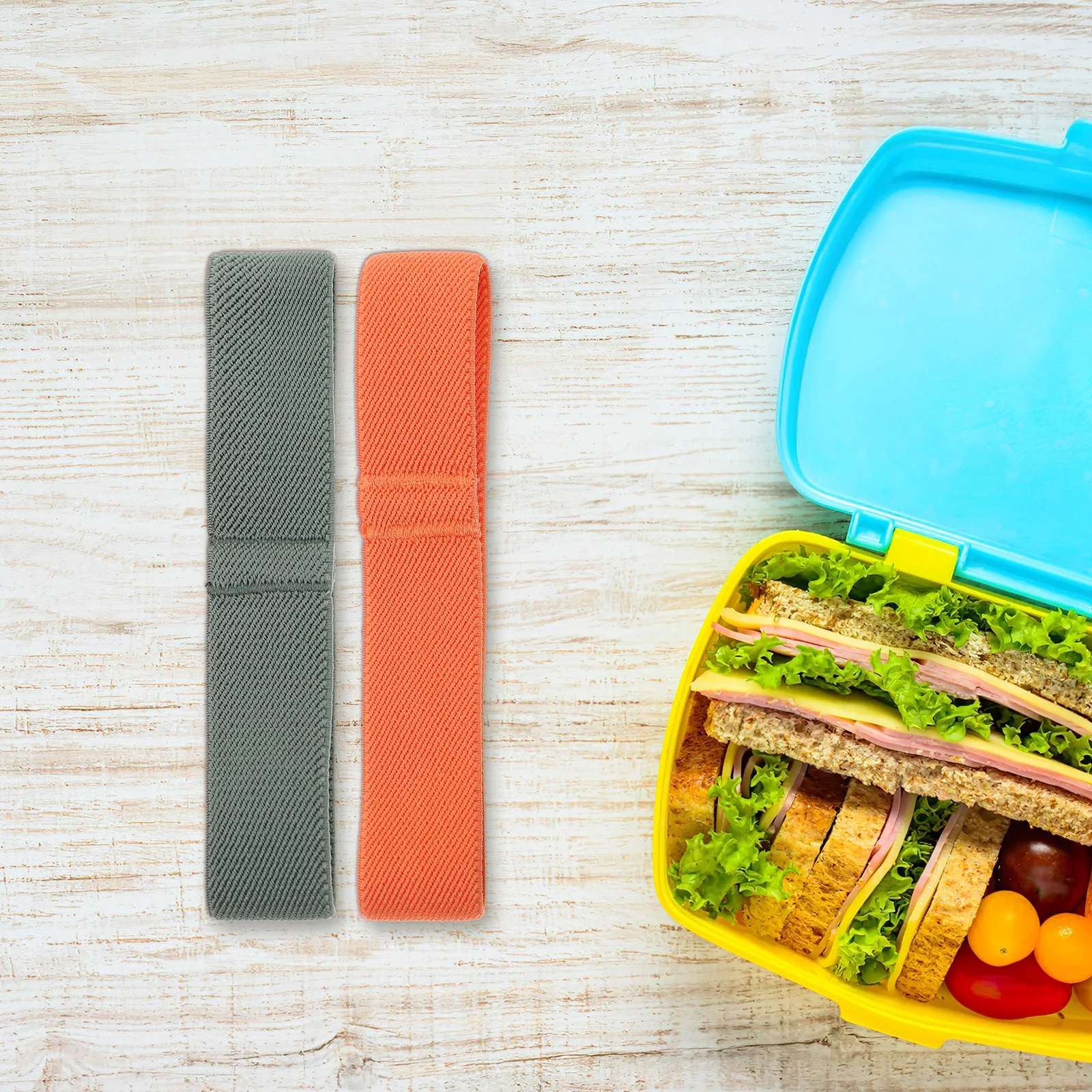 

12 шт. гибкие эластичные ремни, веревки для переплета коробки бенто, простые, но практичные фиксирующие ремни для контейнеров для обеда и лотков для еды