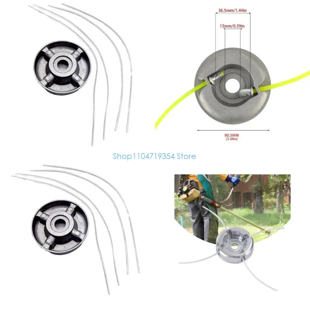

0XLD Lawn Mower Trimmer Head For Grass Trimmer Head Lawn Mower Accessories Trimmer Head Bump Feed Weeding Eater Head