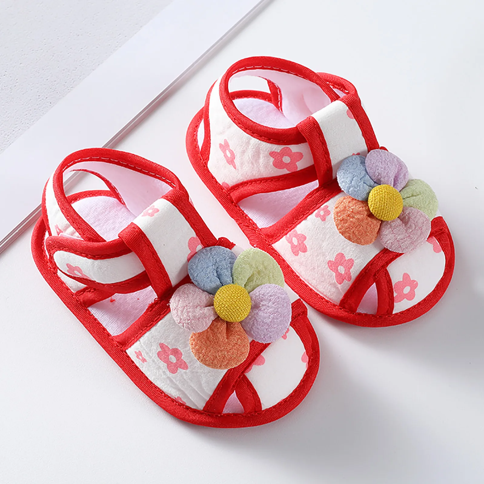 Sandals Girls Kids Baby Girls Soft Toddler Shoes Infant Toddler Walkers Shoes Colorful Lucky Flowers Water Socks Toddler