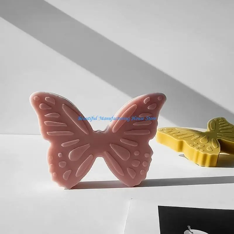 E56A قالب سيليكون مرن لشموع الفراشة العطرية DIY شموع جميلة لصناعة قوالب الراتنج لمحبي الحرف اليدوية #3