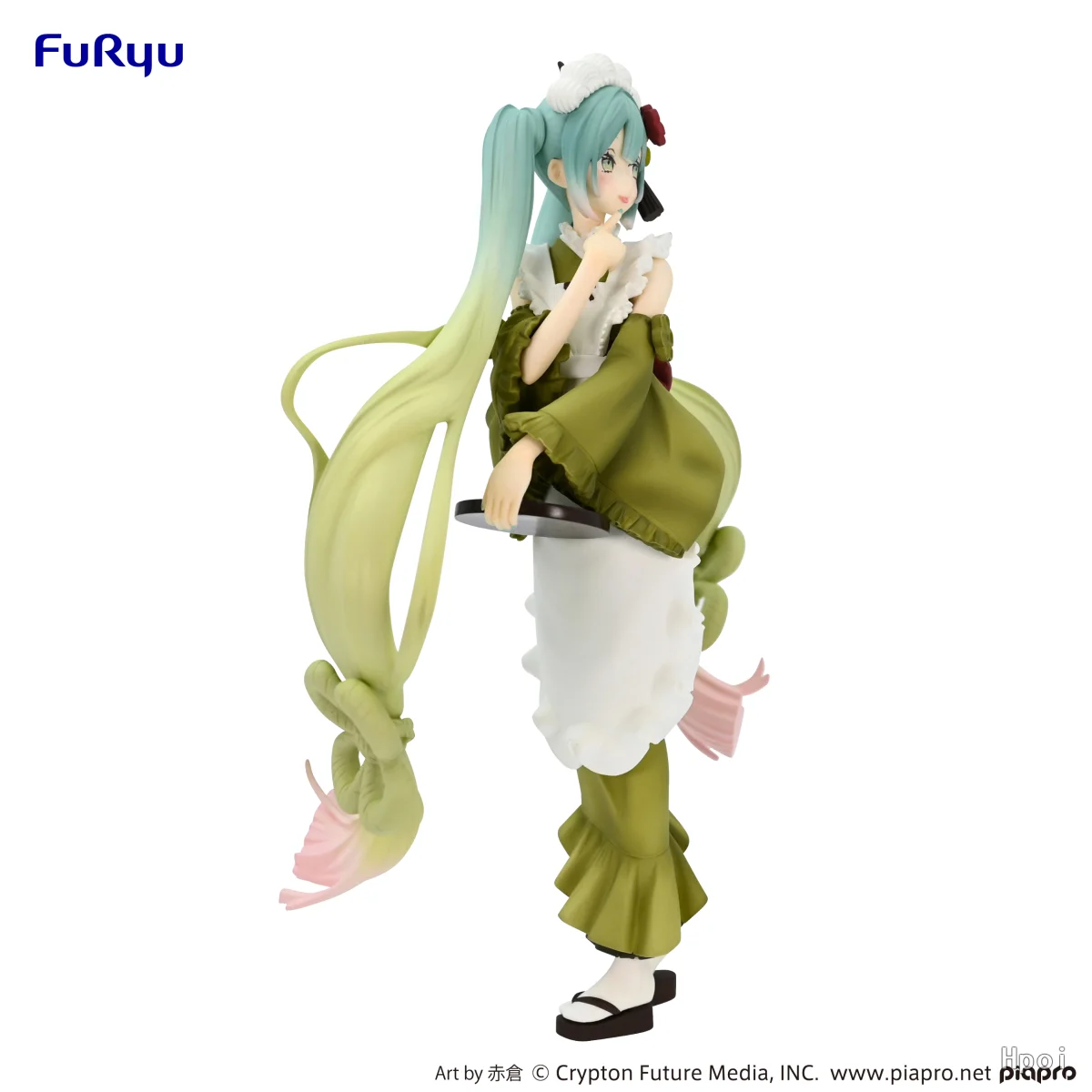 23CM Hatsune Miku Figurka Anime Parfil Future Matcha Ice Cream Śliczny Urok Nieograniczona Zielona Model Zabawka Prezent Kolekcja Ozdoby PVC