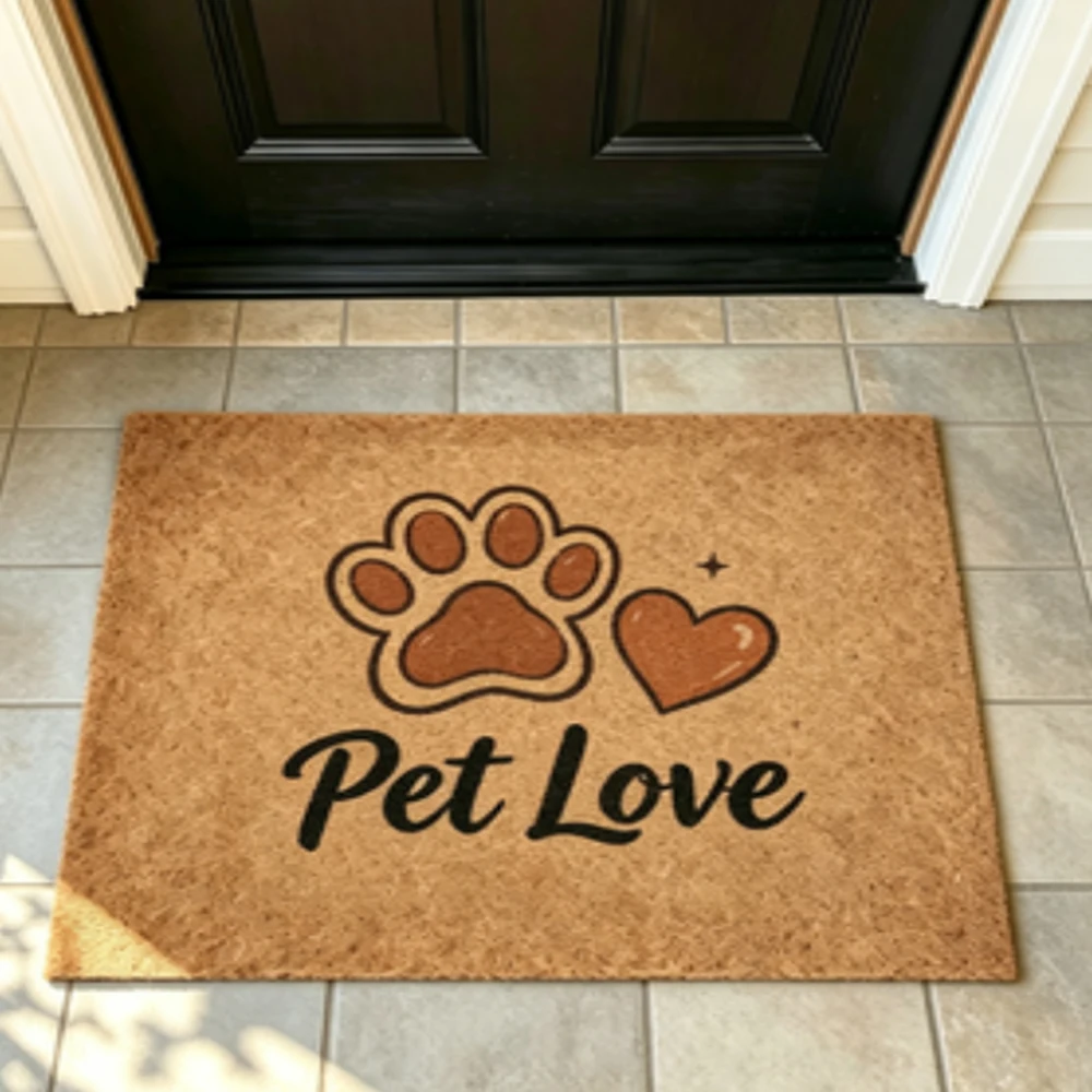 

Pet Pattern Doormat Custom Printed Mat Soft Durable Personalized Bedroom Entrance Mat Home Decor Gift For Pet Lovers Friends