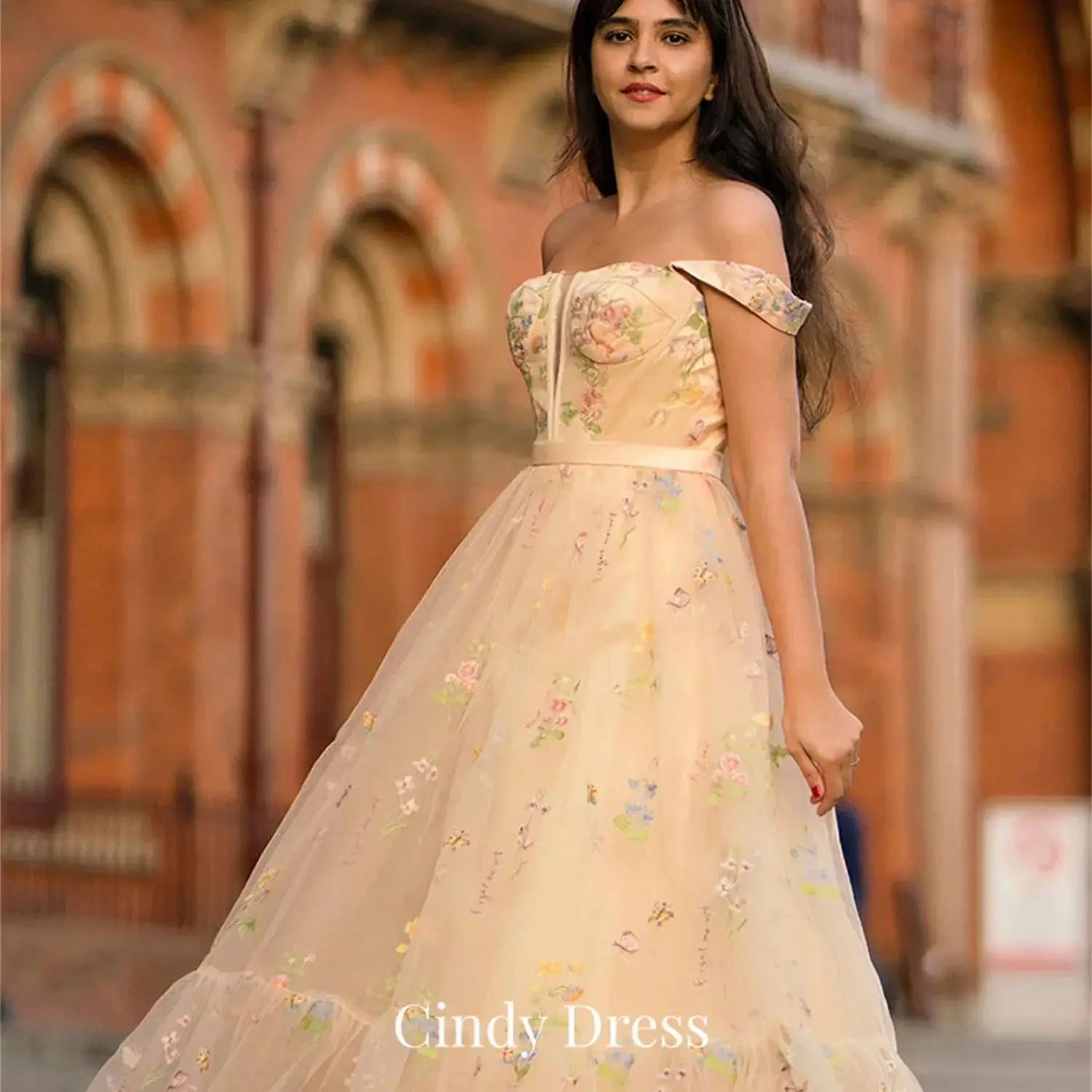 

Cindy Sweetheart Off the Shoulders Champagne Hand Embroidery Prom Dresses 2024 Formal Dress Es Robe De Soiree Femmes Sharon Said