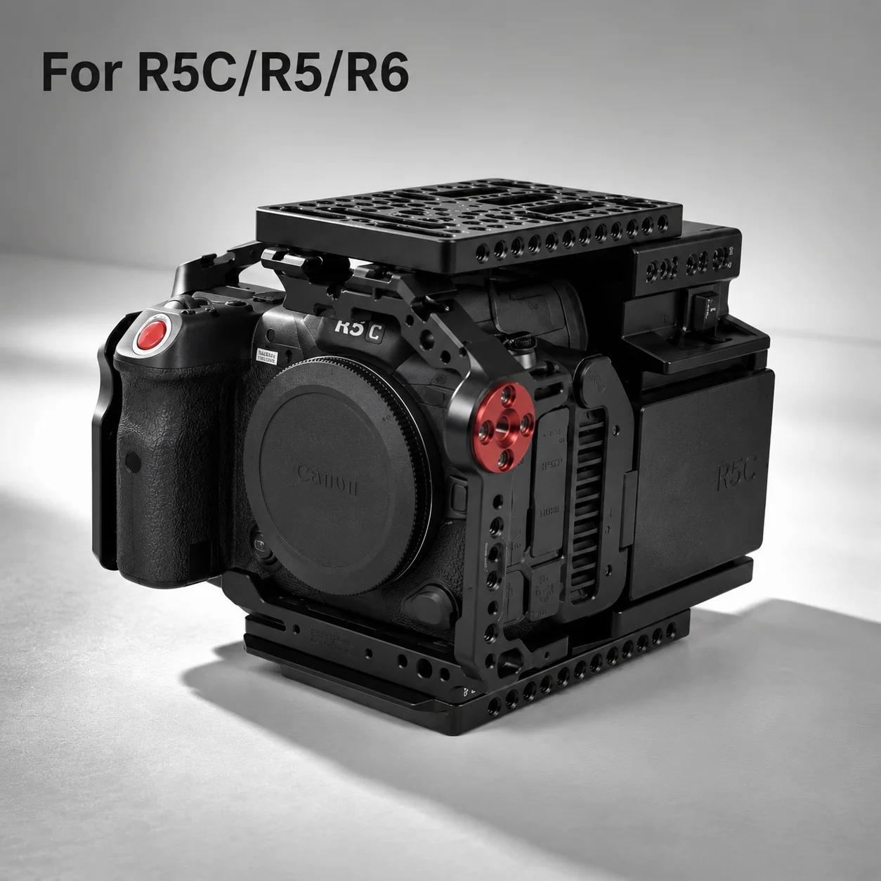 For R5C/R5 R6 Latest Upgraded Version V-Mount Battery Plate Expansion Module CinebackCamera WIth Top and Bottom Cheese Plates