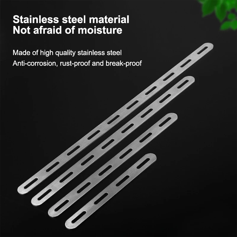 Stainless Steel Flat Corner Repair Bracket Cabinet Shelf Furniture Fixing Connecting Plate