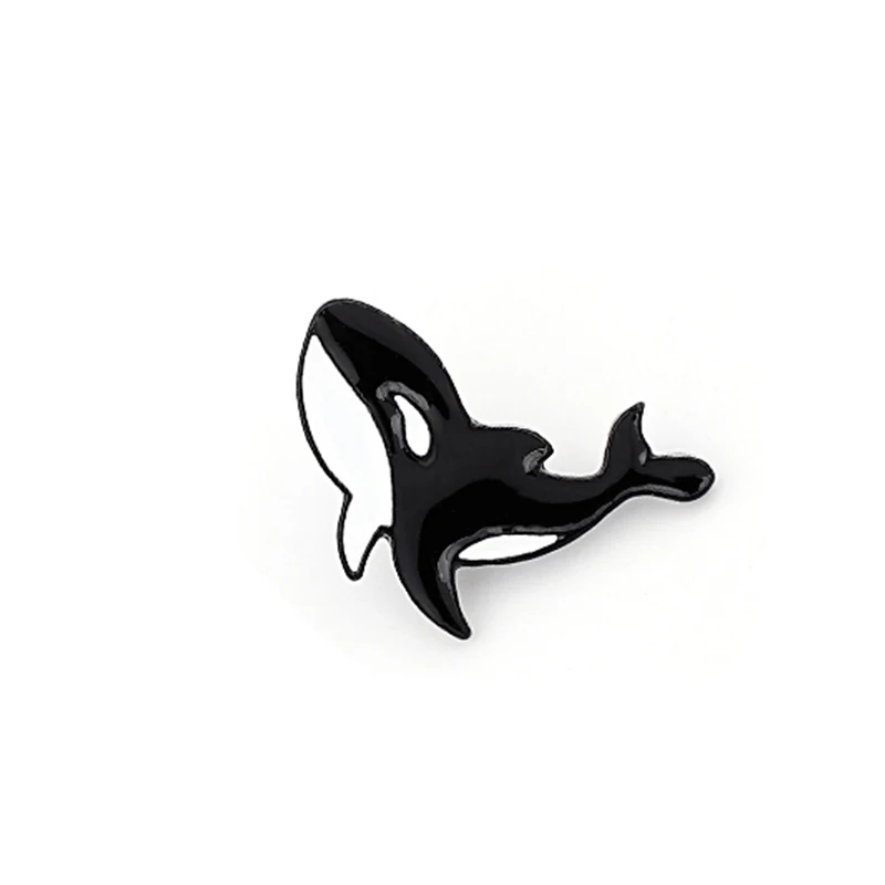 Killer Whale smalto spille Creative Whale spilla borse distintivo simpatico regalo di gioielli animali