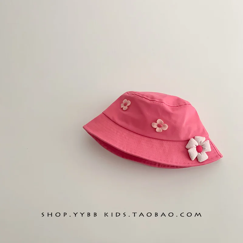 Spring and Autumn Flower Bucket Hat Cute Girl-Proof  Summer