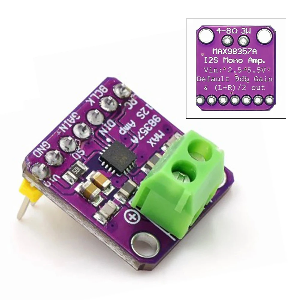 High Quality MAX98357 I2S Audio Module Class D For DIY And Audio Engineering Applications  Interface