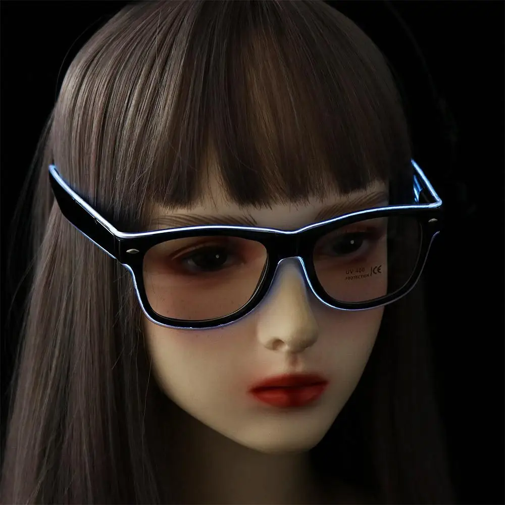 

Decor Bright Light Classic El Wire Glow Sunglasses Party SunGlasses Luminous Glasses Led Glasses Neon Glasses Flashing Glasses