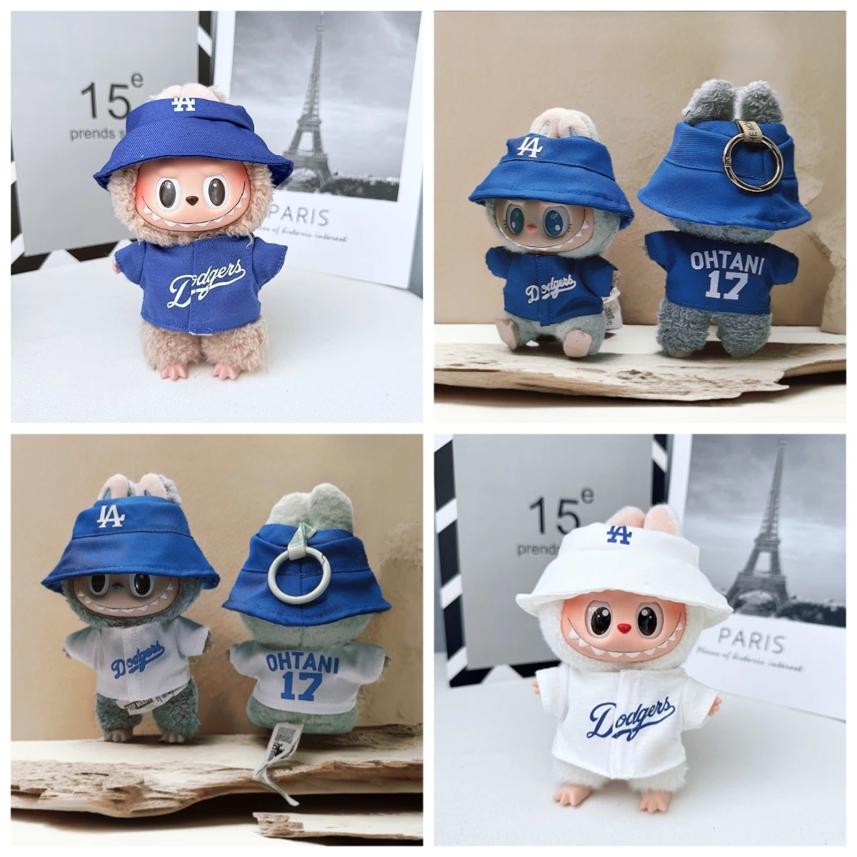 

For 15/17cm Labubu Baseball Set Fashion Clothing Cute Doll Clothes Labubu V1 V2 V3 Sitting Party Diy toy Accessories girl Gift