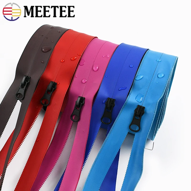 

2-10M 5# Waterproof Nylon Zipper with Reverse Zip Slider Bags Clothes Plastic Zippers Tent Zips Repair Kit DIY Sewing Accessory