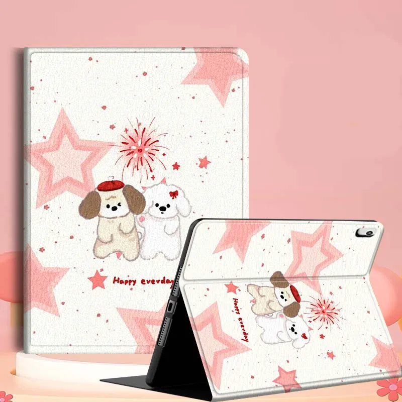 

Animal Cartoon Polka Pattern For iPad mini Air 1 2 3 4 5 6 7 6th 7th 9 11 13 M3 M2 gen 7.9 8.3 10.9 Inch 2024 2025 Tablet Case