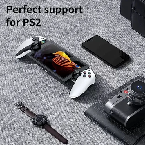 Imagen 2 del producto Consola de Juegos Portátil FLLBW M28 con Pantalla IPS de 7.1'', 256 GB, Compatible con Juegos de PS2 a Gran Escala, Joystick Dual 3D, God of War, 20000 Juegos