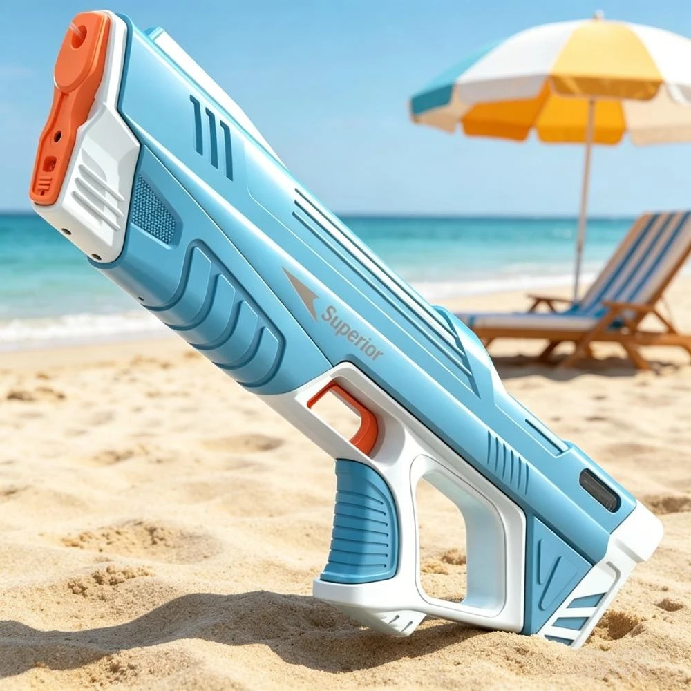 Automatic Water Absorbing Electric Water Gun with High Pressure Jetting Water Children's Toy One-button Water Absorption