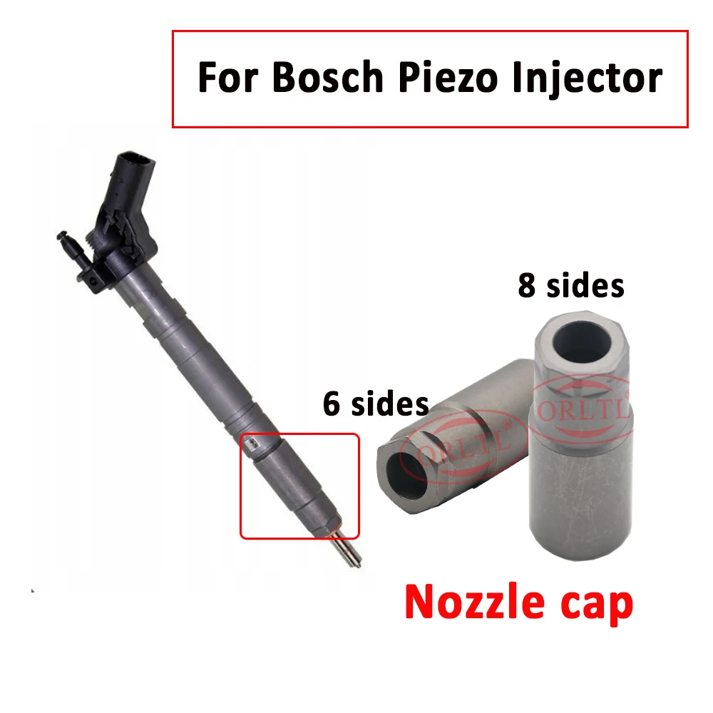 Diesel Injector 6 Side Nozzle Nut 8 Sides Nozzle Cap For Bosch Piezo 0445115045 0445116018 0445117030 0445117021 0445117022